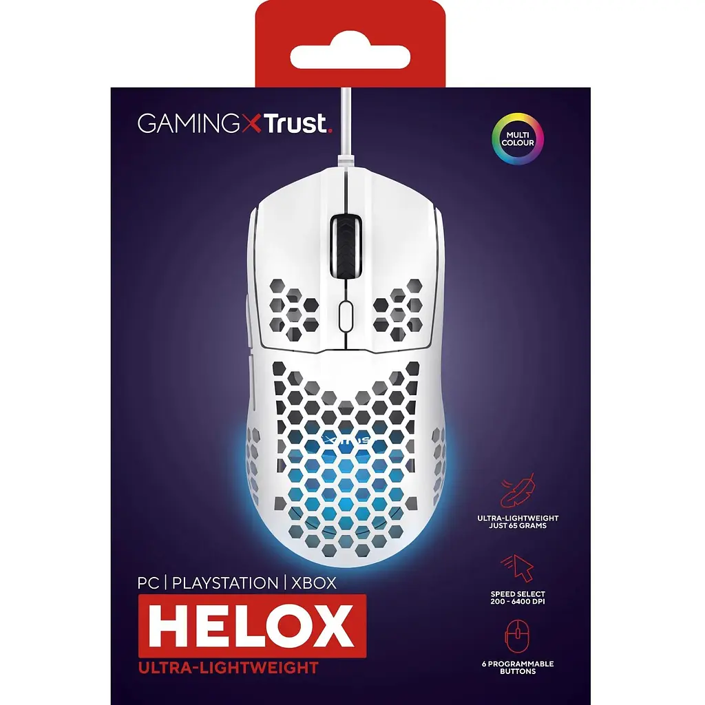Миша Trust GXT 928W Helox USB White (25389) [115599] - фото 6