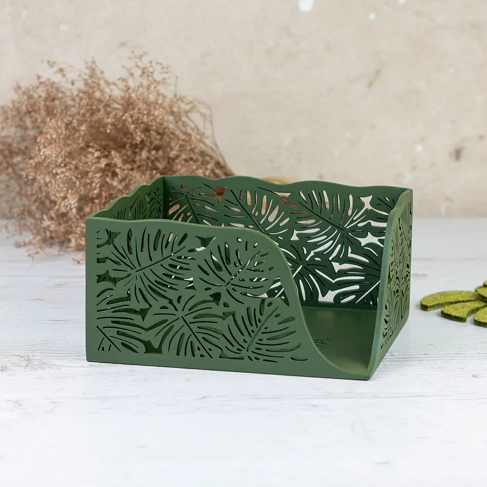 Деревянная салфетница VANZA MONSTERA BOX - фото 11