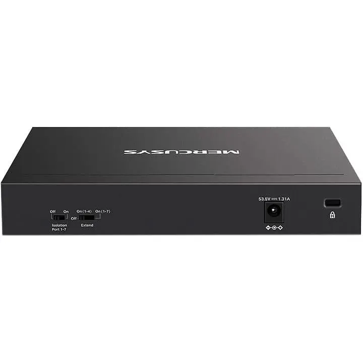 Коммутатор Mercusys 8-портовий настильний гигабитний комутат ор з 7 портами РоЕ Mercusys, MS108GP (MS108GP) - фото 3
