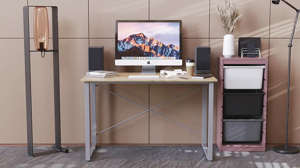 Компьютерный стол Ferrum-decor Дейв 75x120x70 серый ДСП Дуб Сонома 16мм (FRD-102399) - фото 6