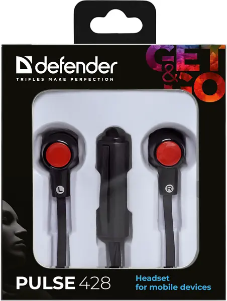 Гарнітура Defender Pulse 428 Black/Red (63428) - фото 3