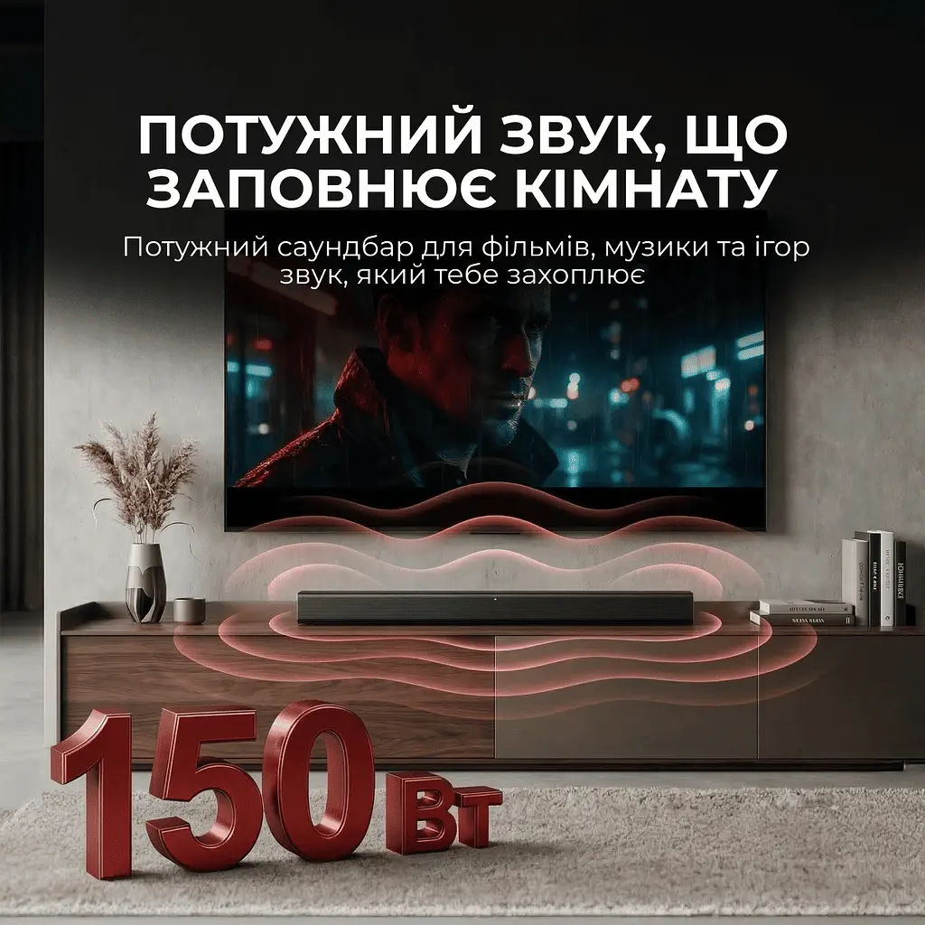 Саундбар Sharp HT-SB145 Black - фото 2