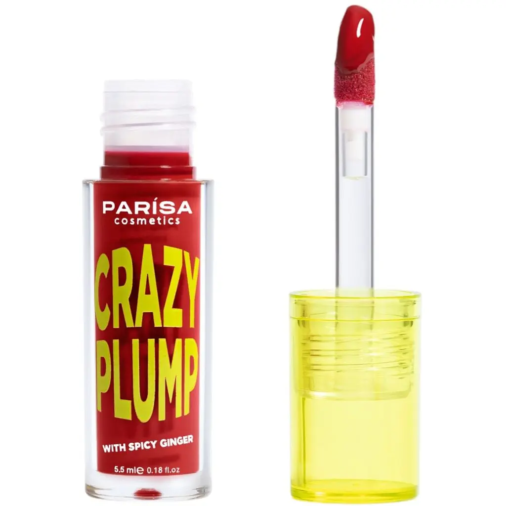 Блестящий плампер для губ Parisa Lipgloss Crazy Plump тон №106 Iconic red  - фото 2