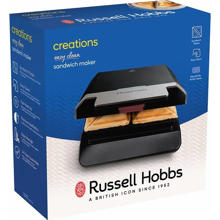 Сендвічмейкер Russell Hobbs 750 Вт чорний (26800-56) - фото 2