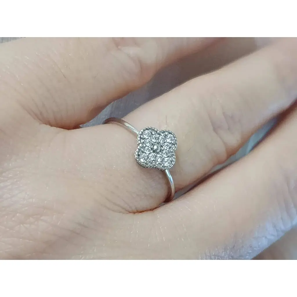 Срібне кільце Імперія золота з фіанітами. КВ1138С 16,5 - фото 2