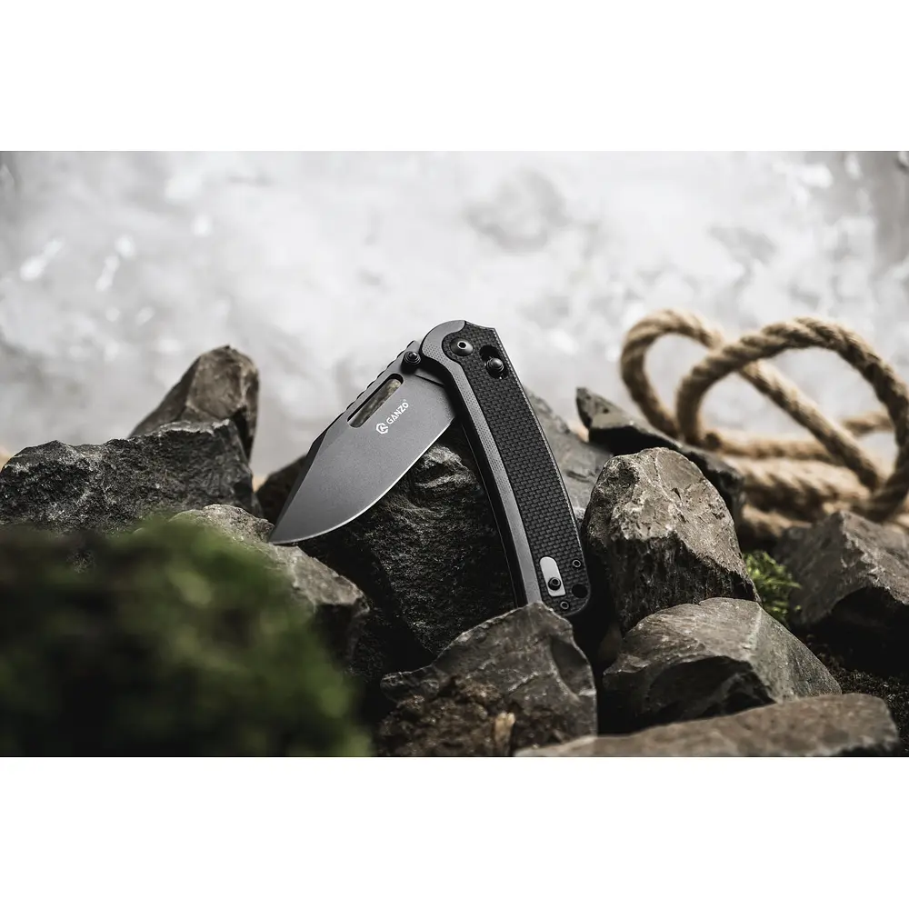 Нiж складаний Ganzo G768PT-BK чорний клинок - фото 11