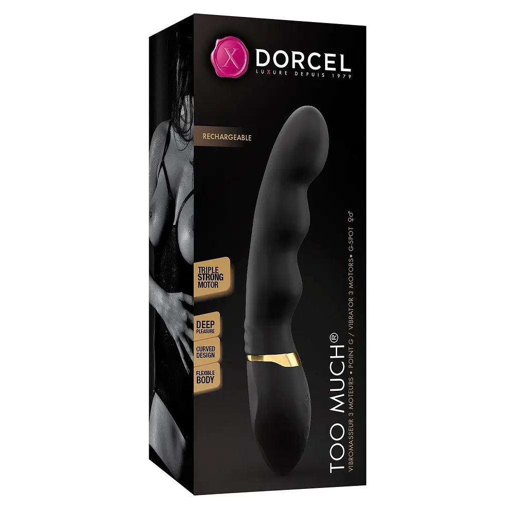 Вибратор Dorcel Too Much Rechargeable 22 см чёрный - фото 7