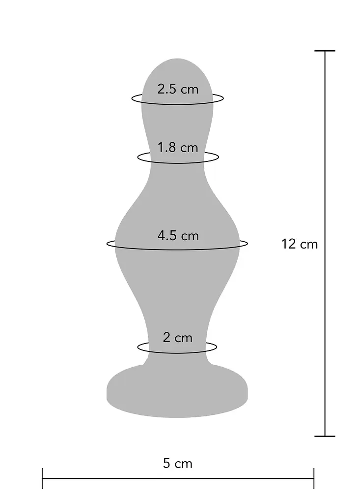 Анальна пробка TOYJOY The Batter Buttplug 12 см (синій) - фото 10