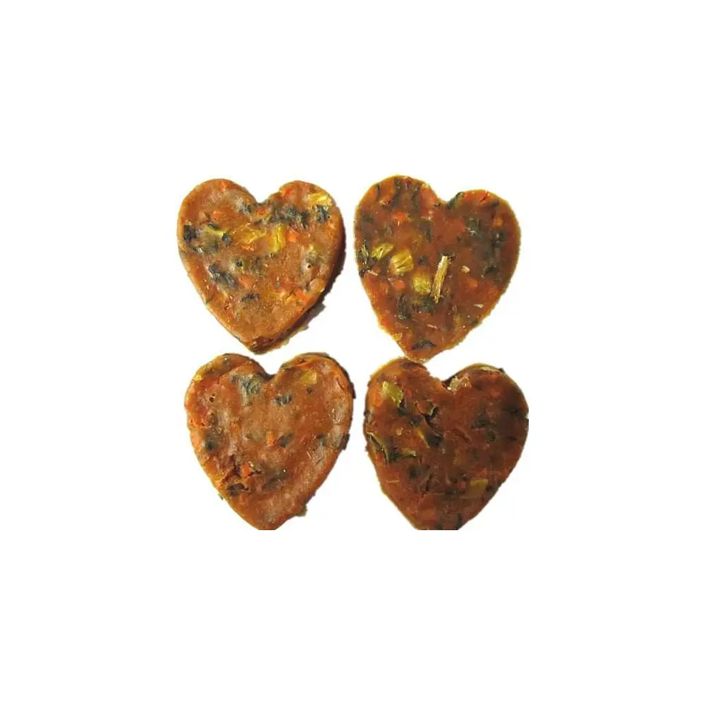 Лакомство Yalute Salmon and Vegetable in Heart Shape для собак, лосось и овощи, 100 г - фото 2