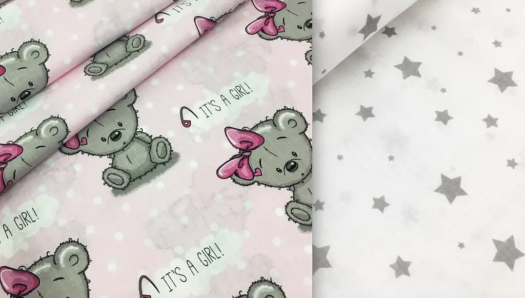 Багаторазові пелюшки дитячі GIRL BEAR CS1 2шт COSAS (4822052061329) - фото 5