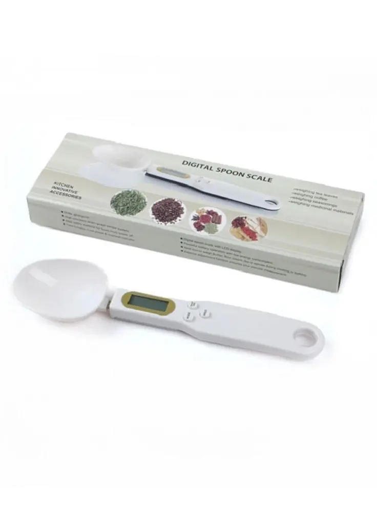 Електронна мірна ложка-ваги Digital Spoon Scale 23х6х2 см біла  - фото 6