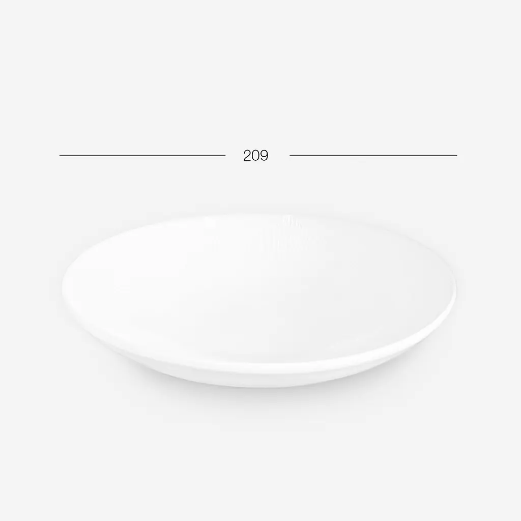 Тарілка МВМ My Home Промінь глибока 20.9 см біла (KP-121 WHITE) - фото 5