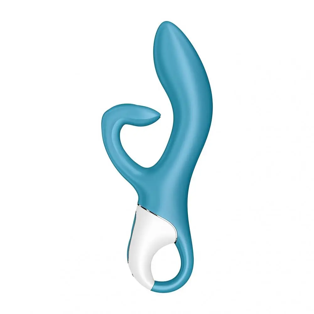 Вибратор-кролик Satisfyer Embrace Me 20.5 см бирюзовый - фото 3