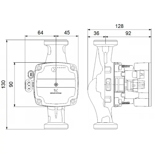 Циркуляційний насос Grundfos Alpha Solar 25-75 130 (98989299) - фото 5