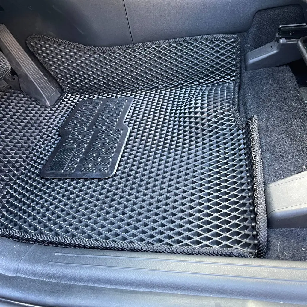 5D EVA Килимки в салон Hyundai Tucson (NX4) 2021- ДВС (Металевий підп'ятник) Бежевий-Бежевий кант 5 шт - фото 5
