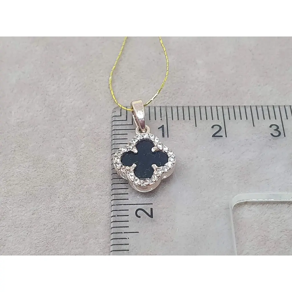 Золота підвіска Платон Конюшина з агатом та фіанітами. 1П162/67Б - фото 4