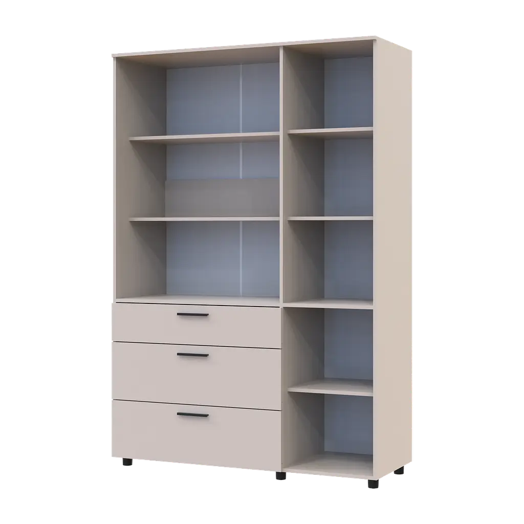 Шафа для одягу Doros Торн Кашемір 3 ДСП/3Ш (полиці) 135х51.6х200 (44900498) - фото 4