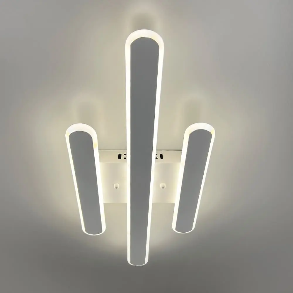 Потолочная LED люстра в белом корпусе 62х25х6 см Line F | Ст. 6203-3 WT - фото 3