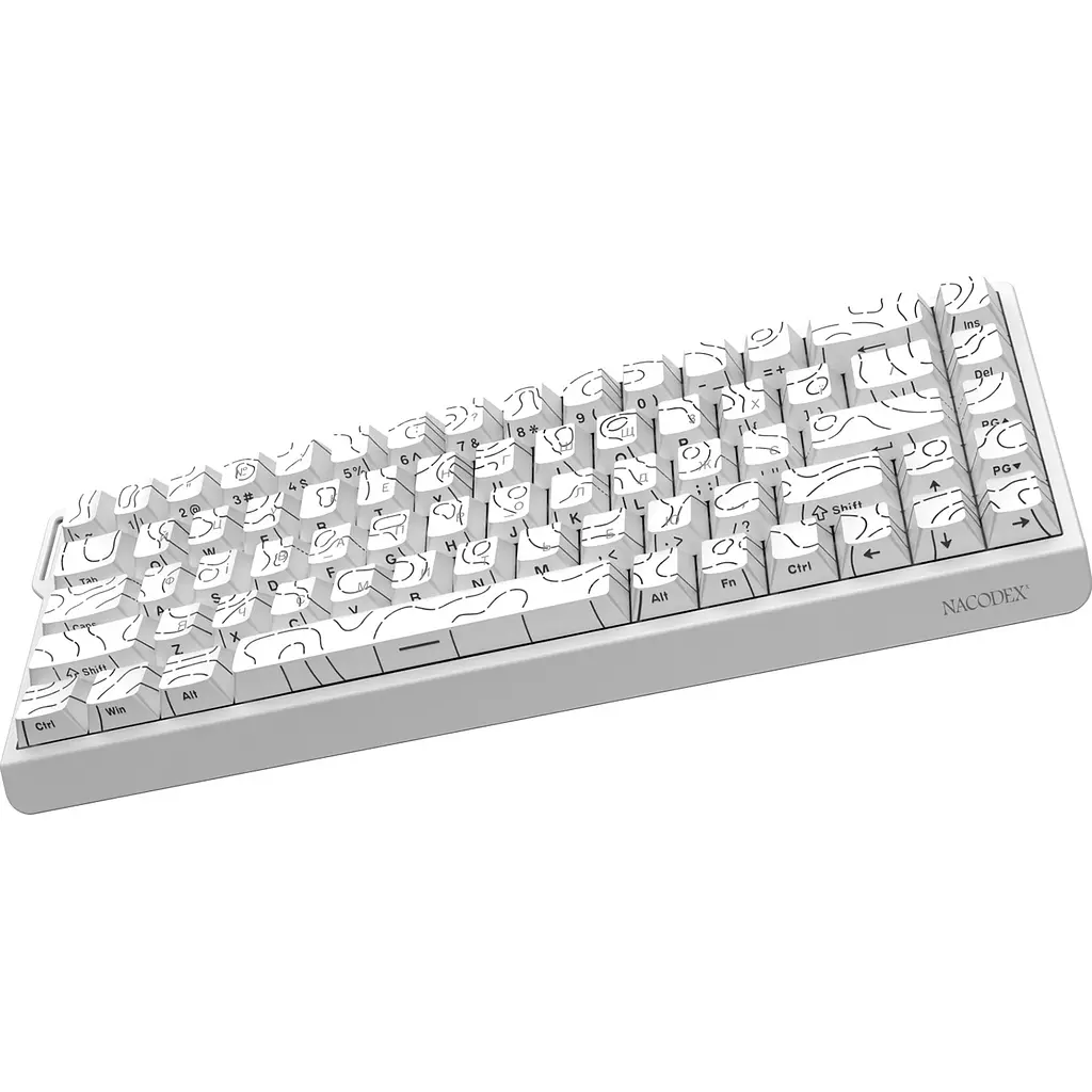 Клавіатура Ajazz x NacodeX NK68 V2 Red Switch White (NK68-V2-R-S-W) [175703] - фото 4