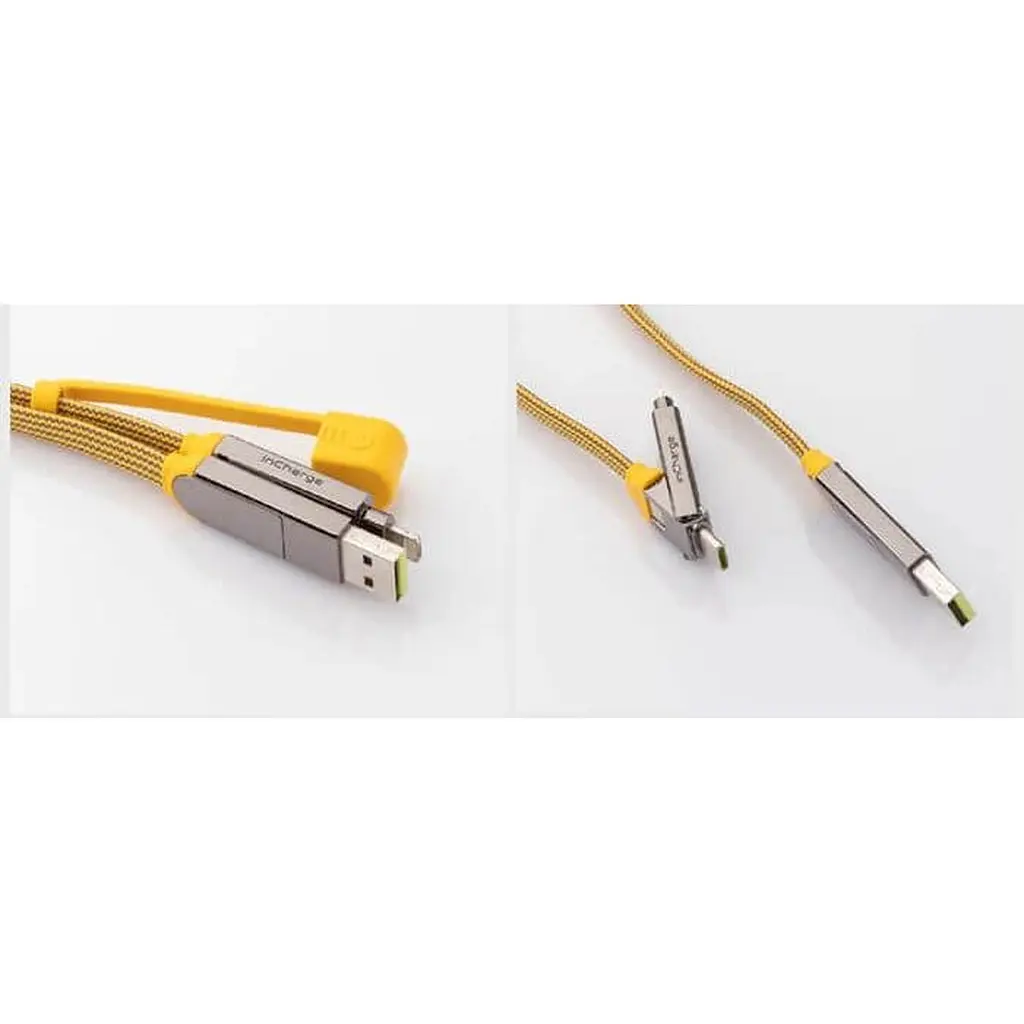 Кабель Rolling Square inCharge XL 30 см жовтий (XLS03R) - фото 5