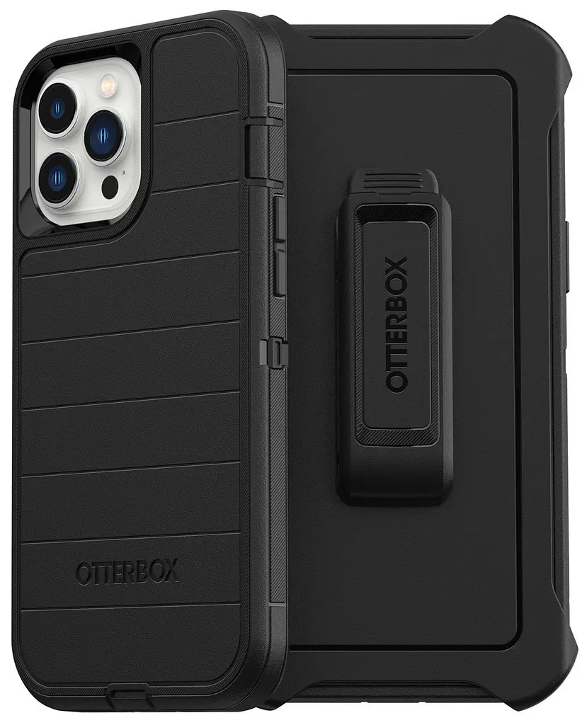 Чохол протиударний з кліпсою OtterBox Defender Pro 77-83539 для iPhone 13 Pro Max/12 Pro Max (6.7") Black