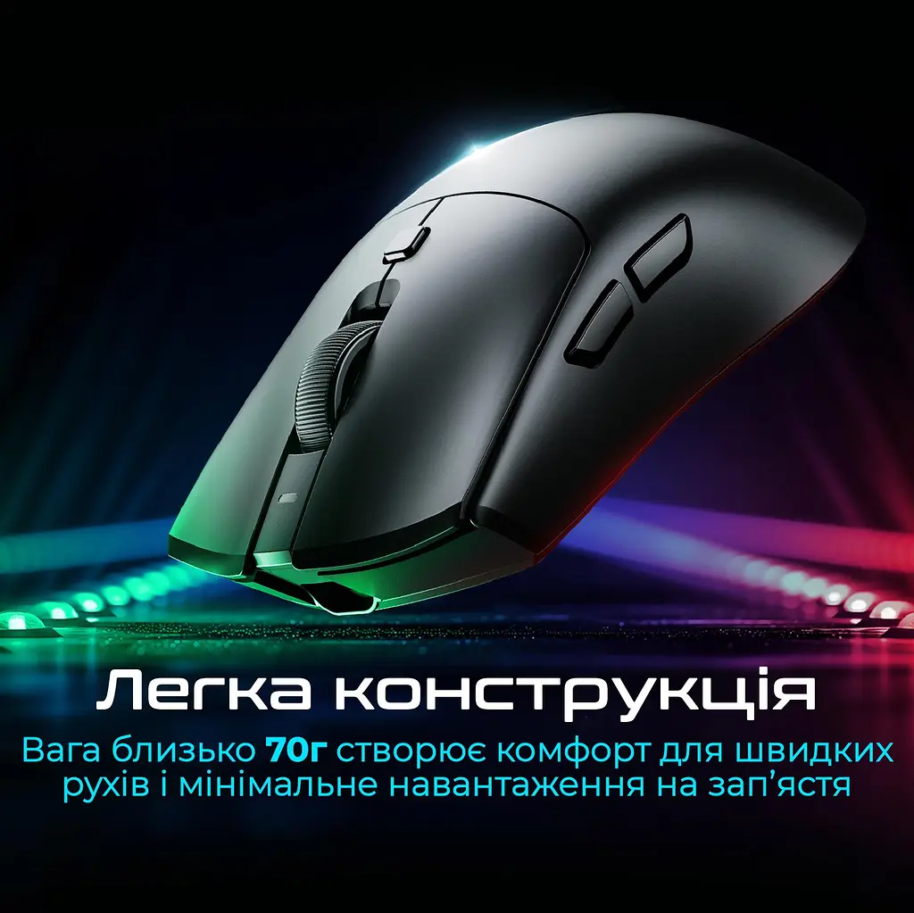 Мышь RAWM SA-MH01 Black (SA-MH01.black) - фото 5