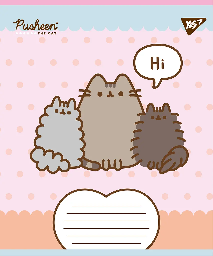 Набір зошитів шкільних YES А5/12 лінія Pusheen Weekend 25 шт (767608) - фото 6