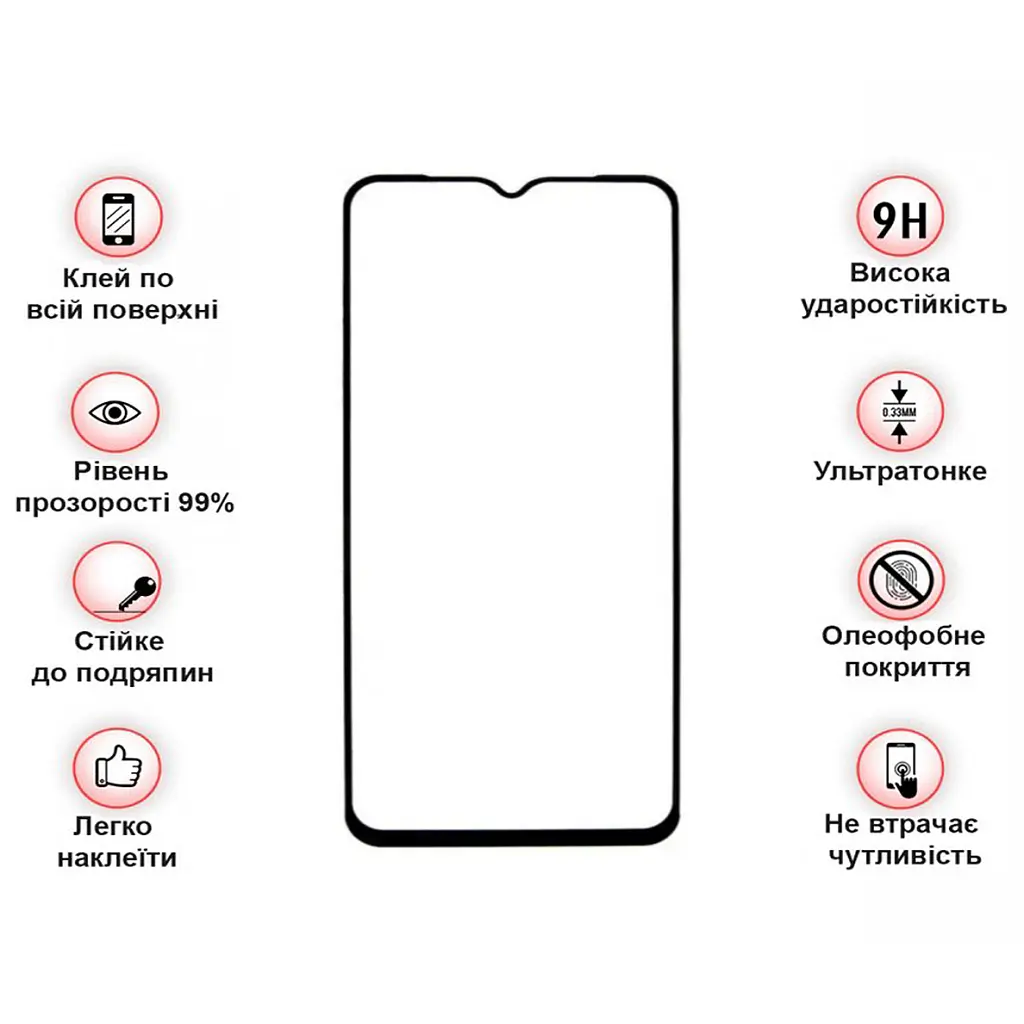 Стекло защитное BeCover Blackview A95 Black (708158) - фото 3