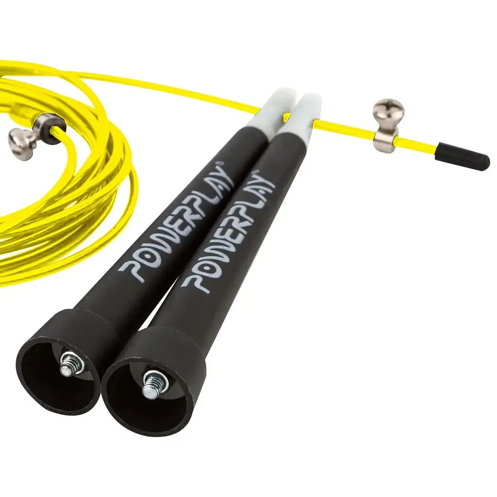 Скакалка швидкісна Power System PS-4033 2.8 м, жовтий - фото 2