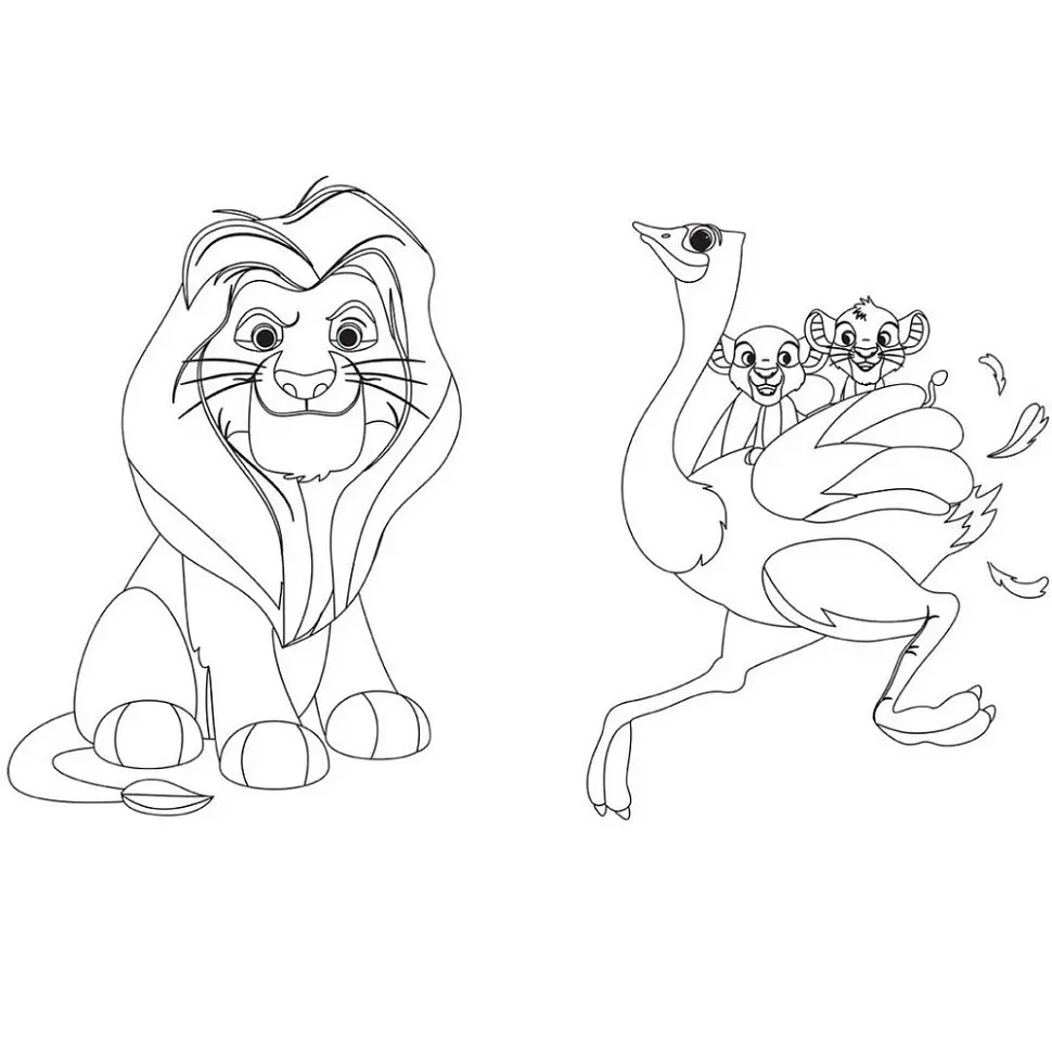 Раскраска "Игра с цветом. Король Лев" Ранок 1426001 Disney Малыш, 12 страниц - фото 3