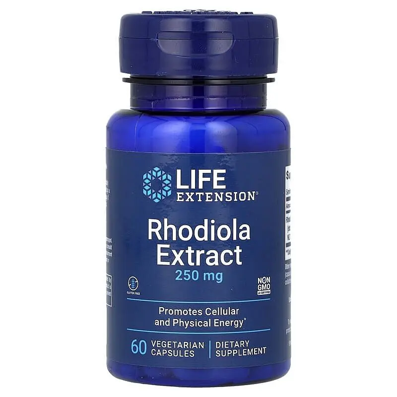 Амінокислота Rhodiola Extract 250 mg, 60 вегакапсул Life Extension vit0003860