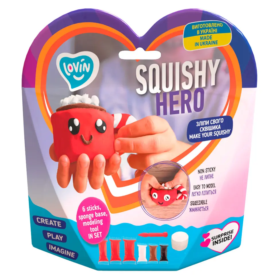 Набір для ліплення з повітряним пластиліном Squishy CupCao ТМ Lovin 70125 - фото 3