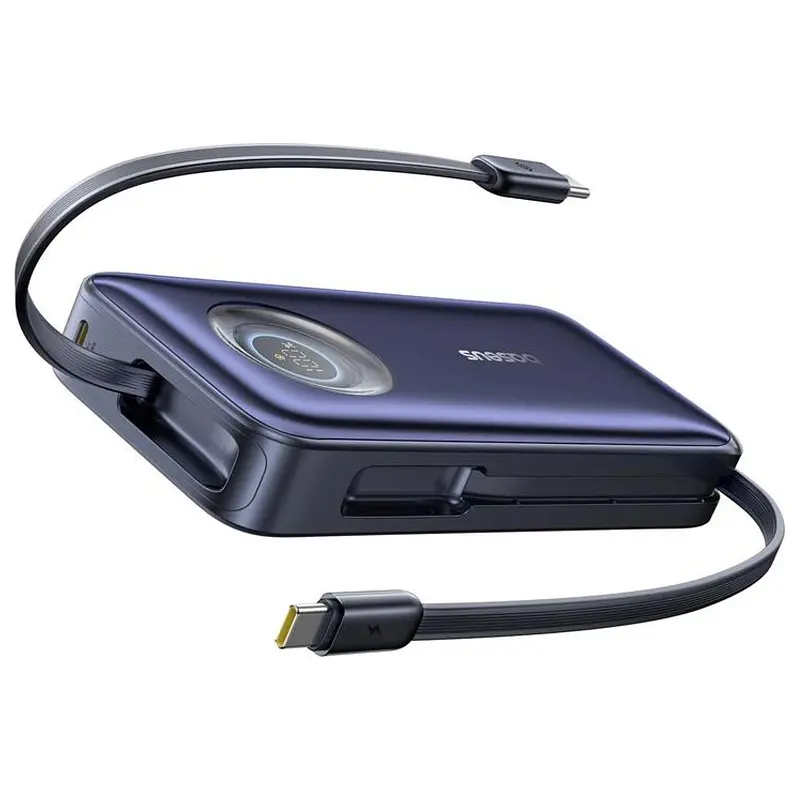 Портативний ЗП Power Bank Baseus EnerCore CR11 PD100W with cable 20000 mAh (PPNMS) Cosmic Black - фото 6