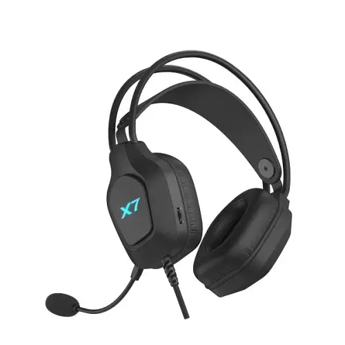 Навушники A4Tech X7 XH-200, Black, USB, мікрофон, динаміки 50 мм, LED підсвічування, 16 Ом, 100 дБ, 2 м - фото 3