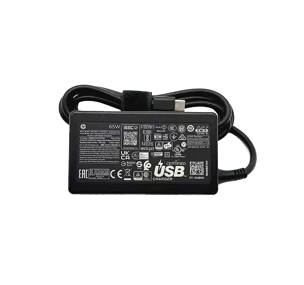 Блок живлення (зарядка) для ноутбука HP 65W (5V-3A; 9V-3А; 12V-5A; 15V-4.33А; 20V-3.25А; USB Type-C) TPN-CA21 - фото 3