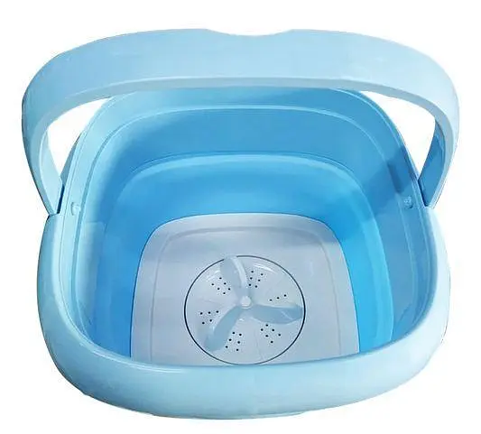 Складна пральна машина портативна мини-машинка для прання Maxtop Silicon Washing Machine - фото 4