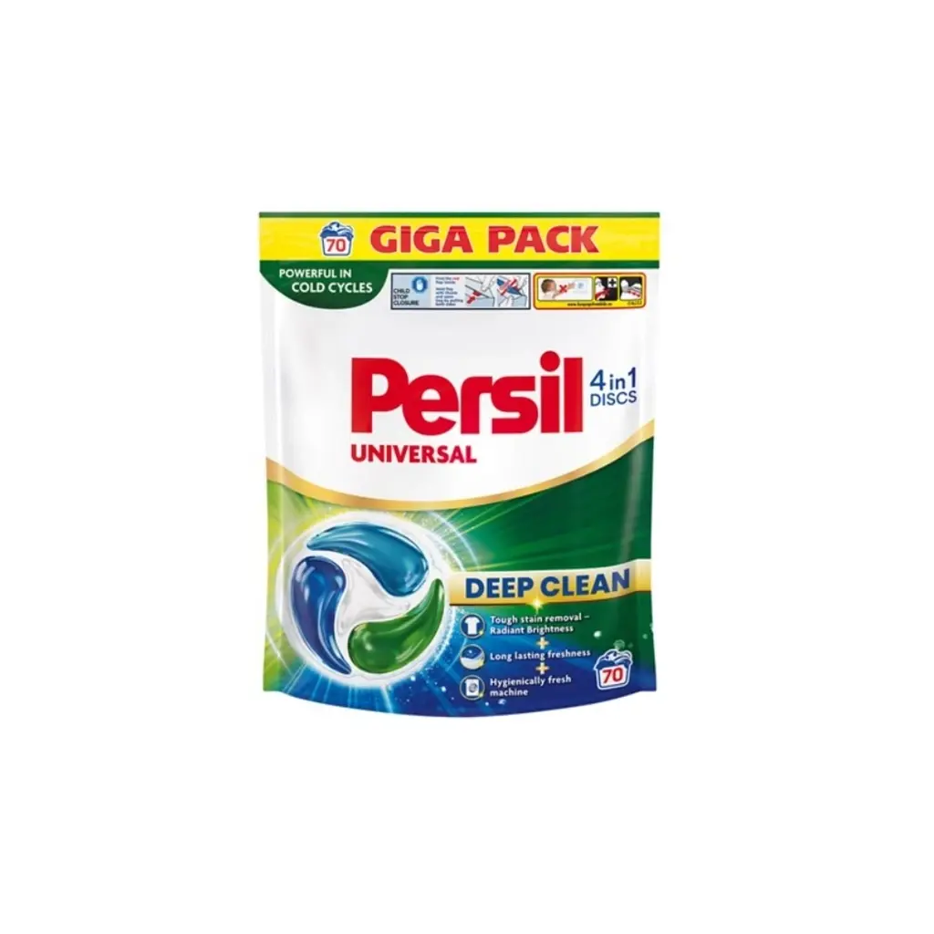 Капсули для прання Persil 4in1 Discs Universal Deep Clean 70 шт. (9000101846270)