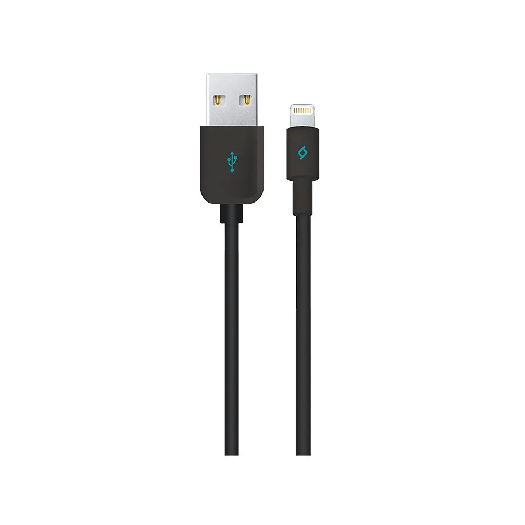 Кабель Ttec USB - Lightning (M/M), 1.2 м, Чорний (2DKM01S)