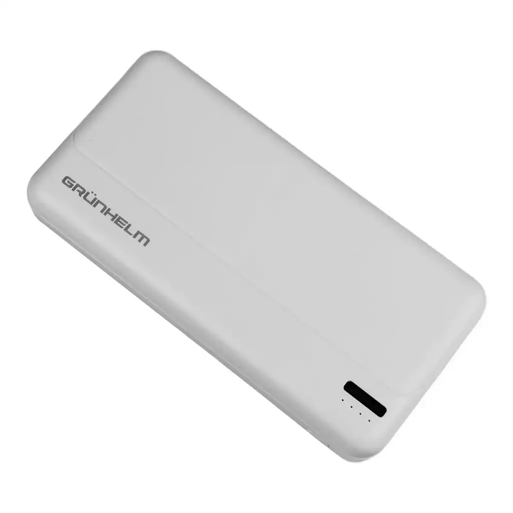 Power Bank Grunhelm портативная батарея 20.000 mAh белый (137522) - фото 2