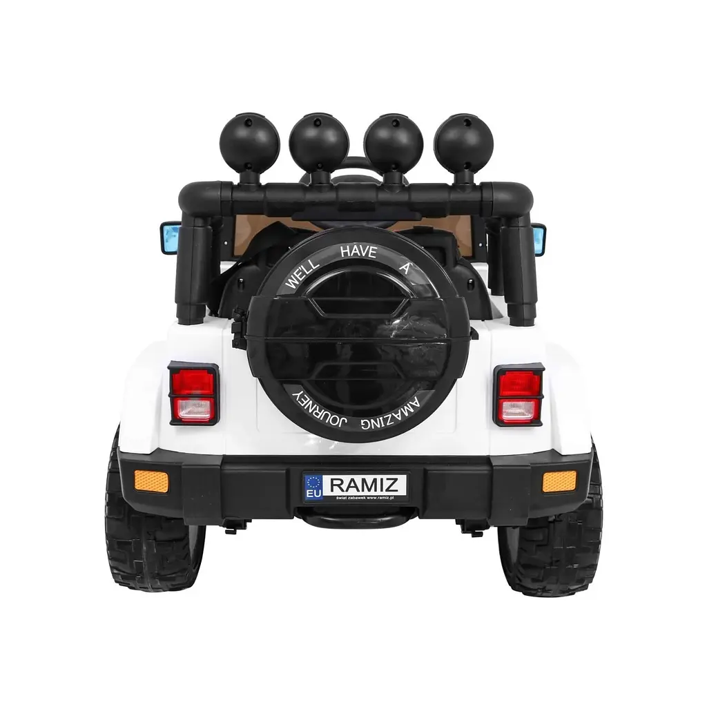 Електромобіль Ramiz Full Time 4WD Audio LED 12 В,білий (PA.BRD-7588.BIA) - фото 10