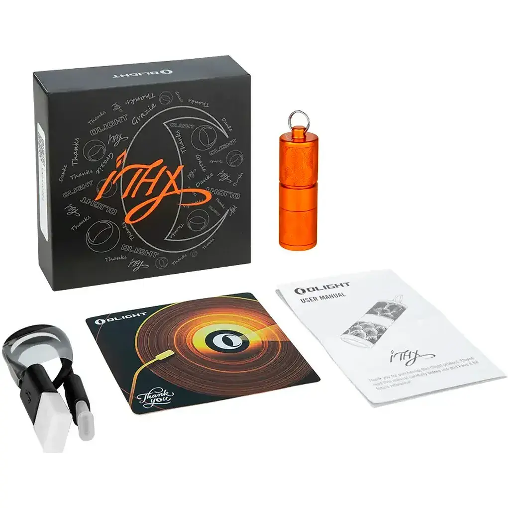Фонарик-брелок Olight iTHX Orange Feathers - фото 5