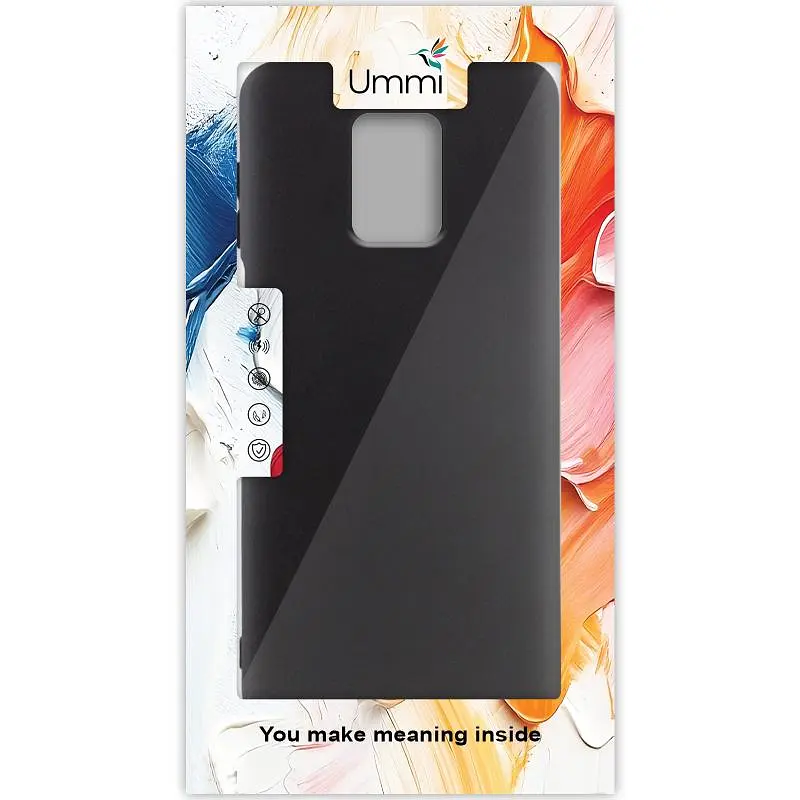 Чехол Silicone Cover Ummi Lakshmi (AA) для Xiaomi Redmi Note 9s / Note 9 Pro / Note 9 Pro Max Черный / Black - фото 2