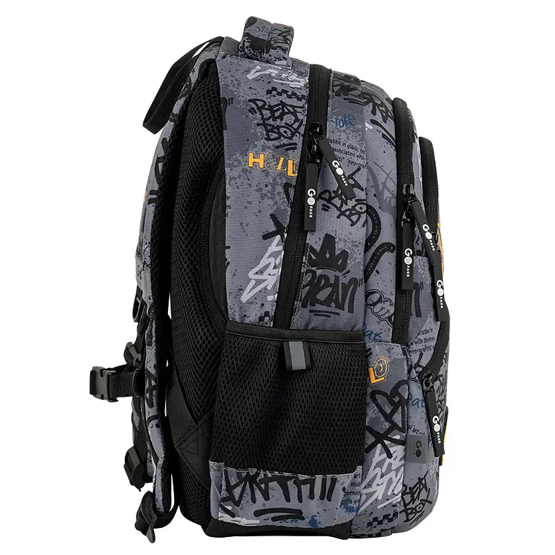 Рюкзак GoPack Education 175M-5 Free Style Сіро-чорний (GO26-175M-5) - фото 4