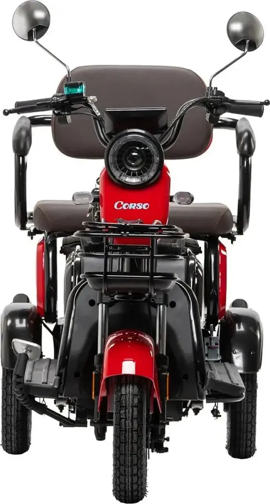Електричний Трицикл Corso Ostin (1000W, 72V, 23Ah) + 1 Ящик Акумулятор, Гідравличні гальма Електробайк Скутер Сірий - фото 4
