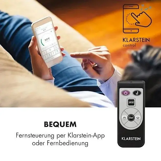 Конвекторный обогреватель Klarstein Bornholm Smart WiFi 2000 Вт (10034390) - фото 3