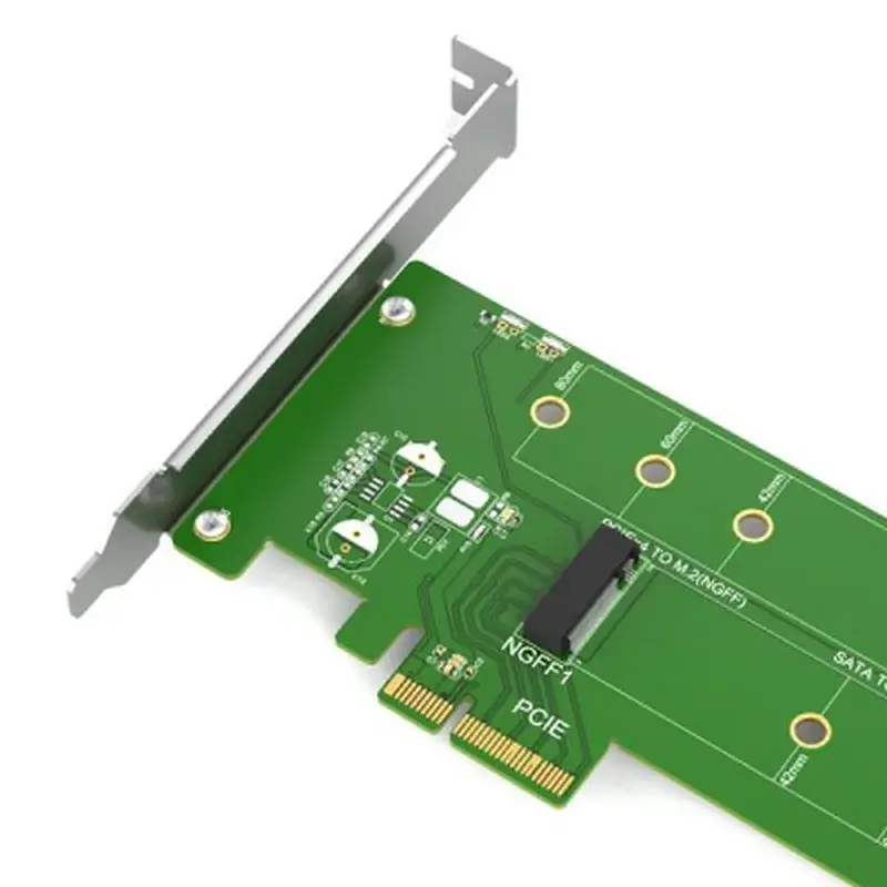 Контролер Maiwo Multi-Size PCIex4 & SATA to M.2 (M-Key or B-key) KT015 SSD (45774) - фото 5
