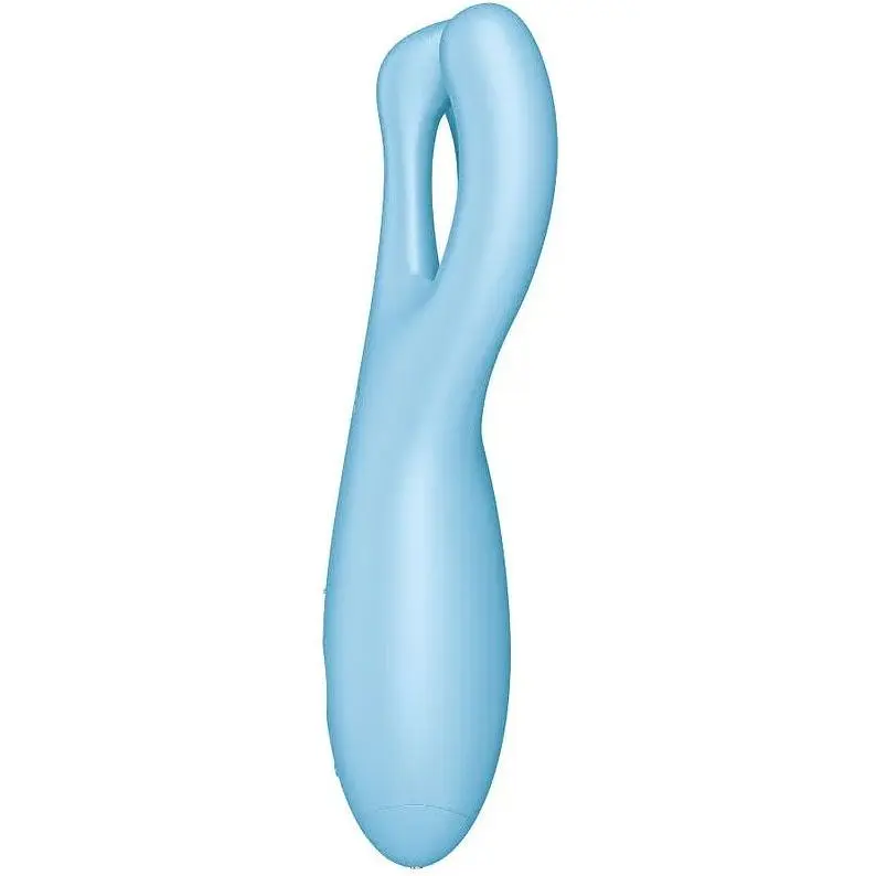 Кліторальний смарт вібратор Satisfyer Threesome 4 Blue - фото 3