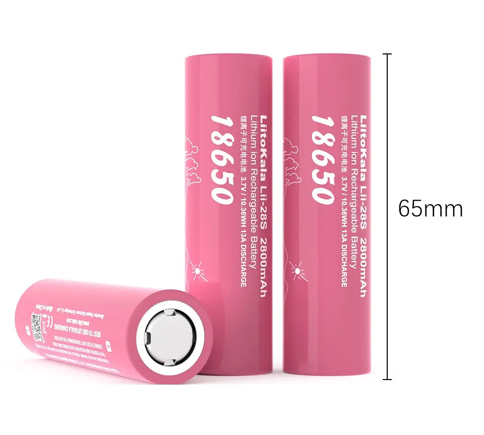 Аккумулятор 18650 LiitoKala 2800mAh 13A li-ion (Lii-28S) - фото 4