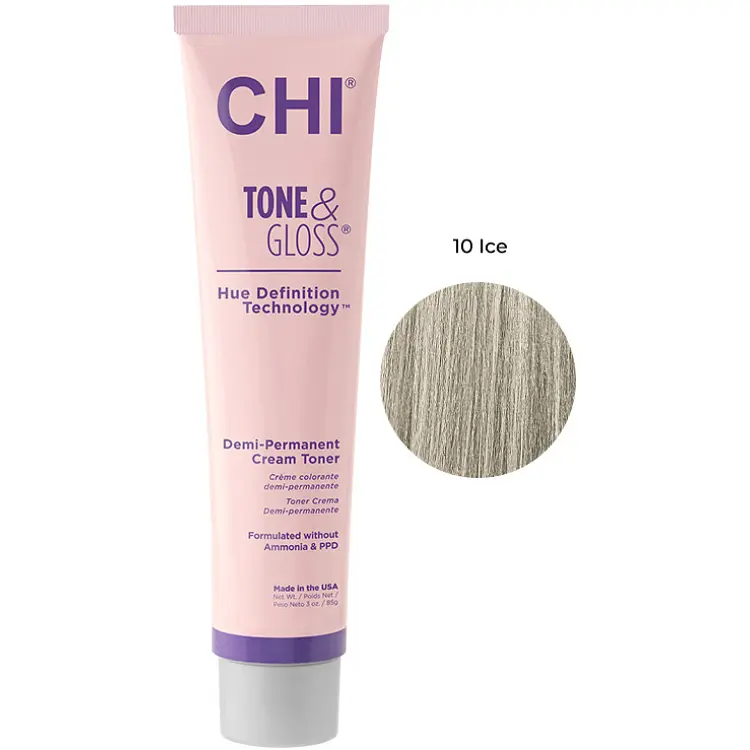 Тонер для волосся CHI Tone&Gloss Ice кремовий безаміачний 85 г - фото 2