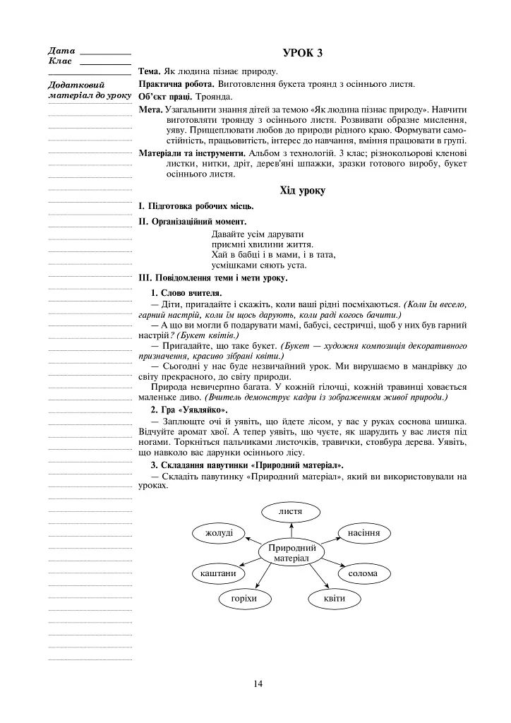 Я досліджую світ. Технології. 3 клас. Конспекти уроків - фото 13